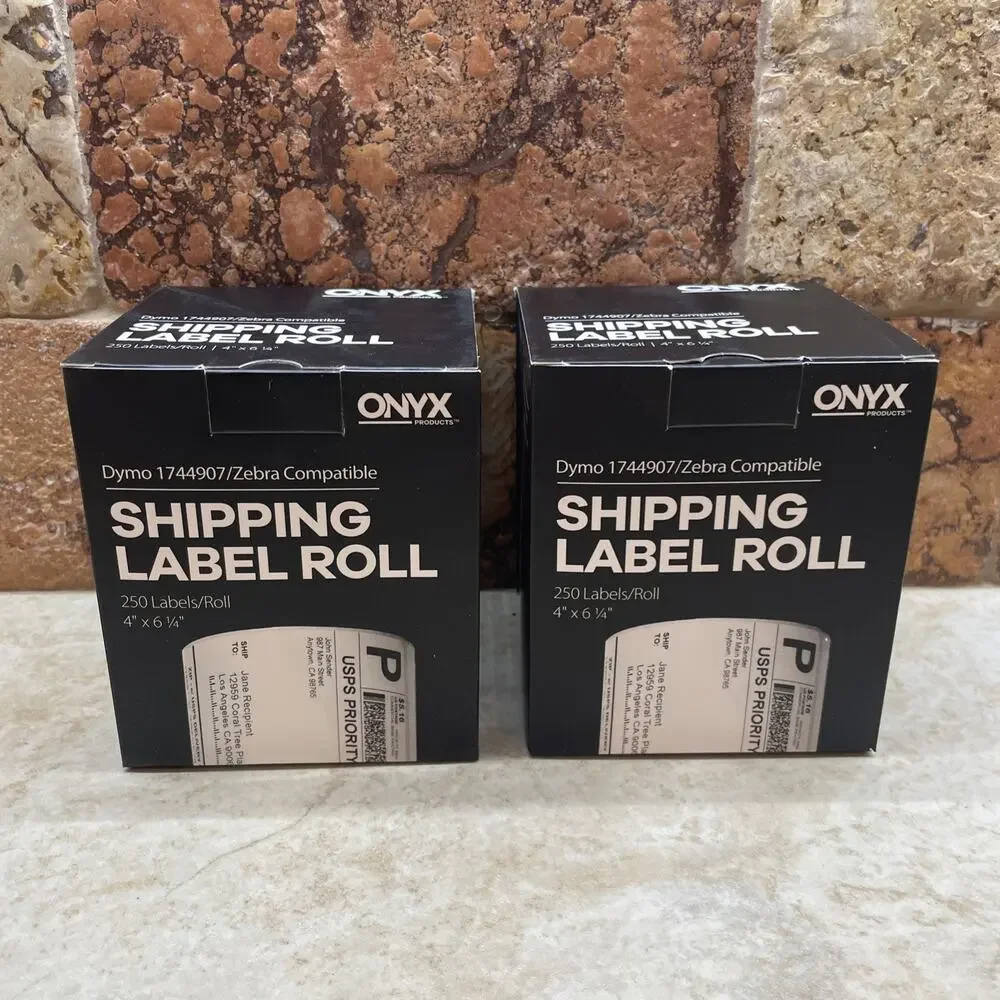 Shipping Label 2 ROLLS Onyx Rolls 4